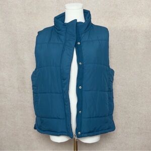 Zenana Outfitters Teal Puffer Vest